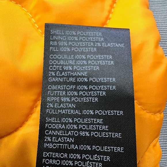 FREE PEOPLE | NWOT MAX UTILITY QUILTED HOODED PUFFER VEST GRAY & ORANGE | MEDIUM - Picture 11 of 11